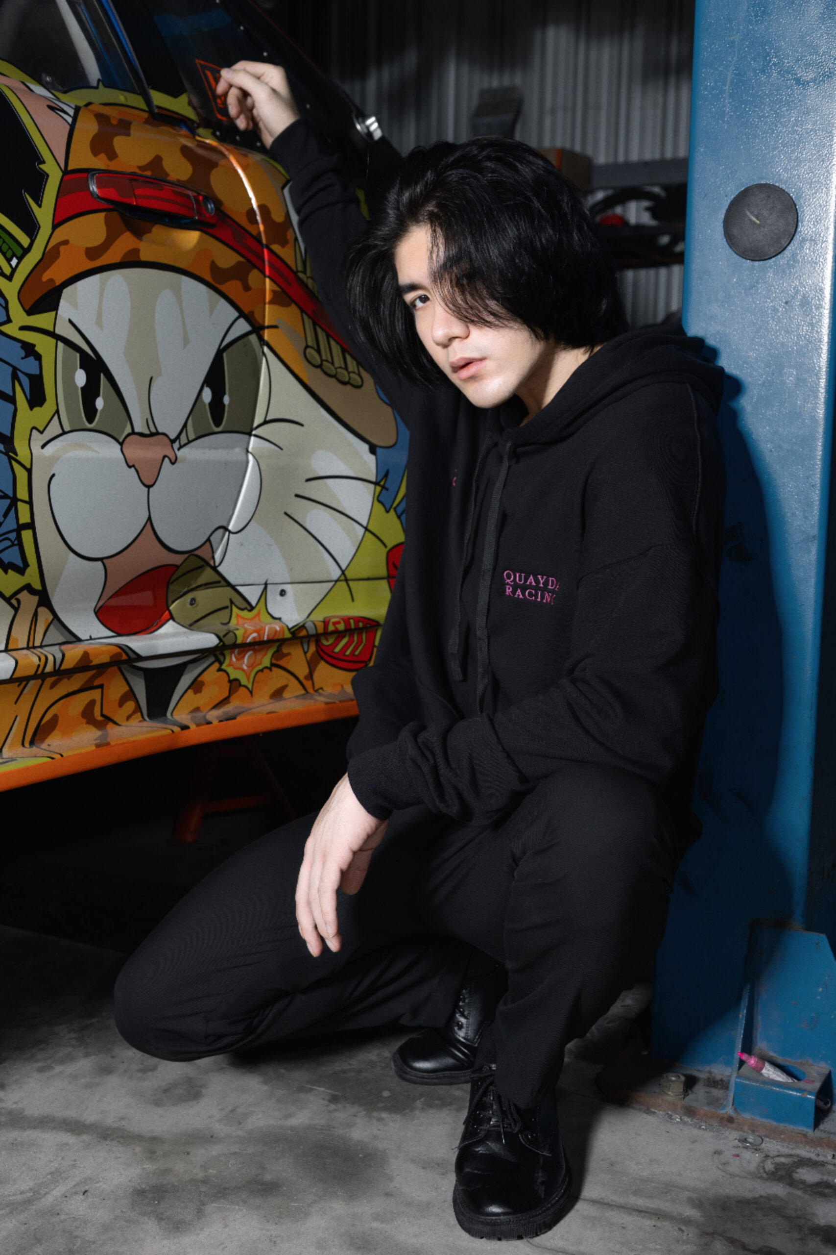 QD x Midnite Garage Hoodie - Image 8