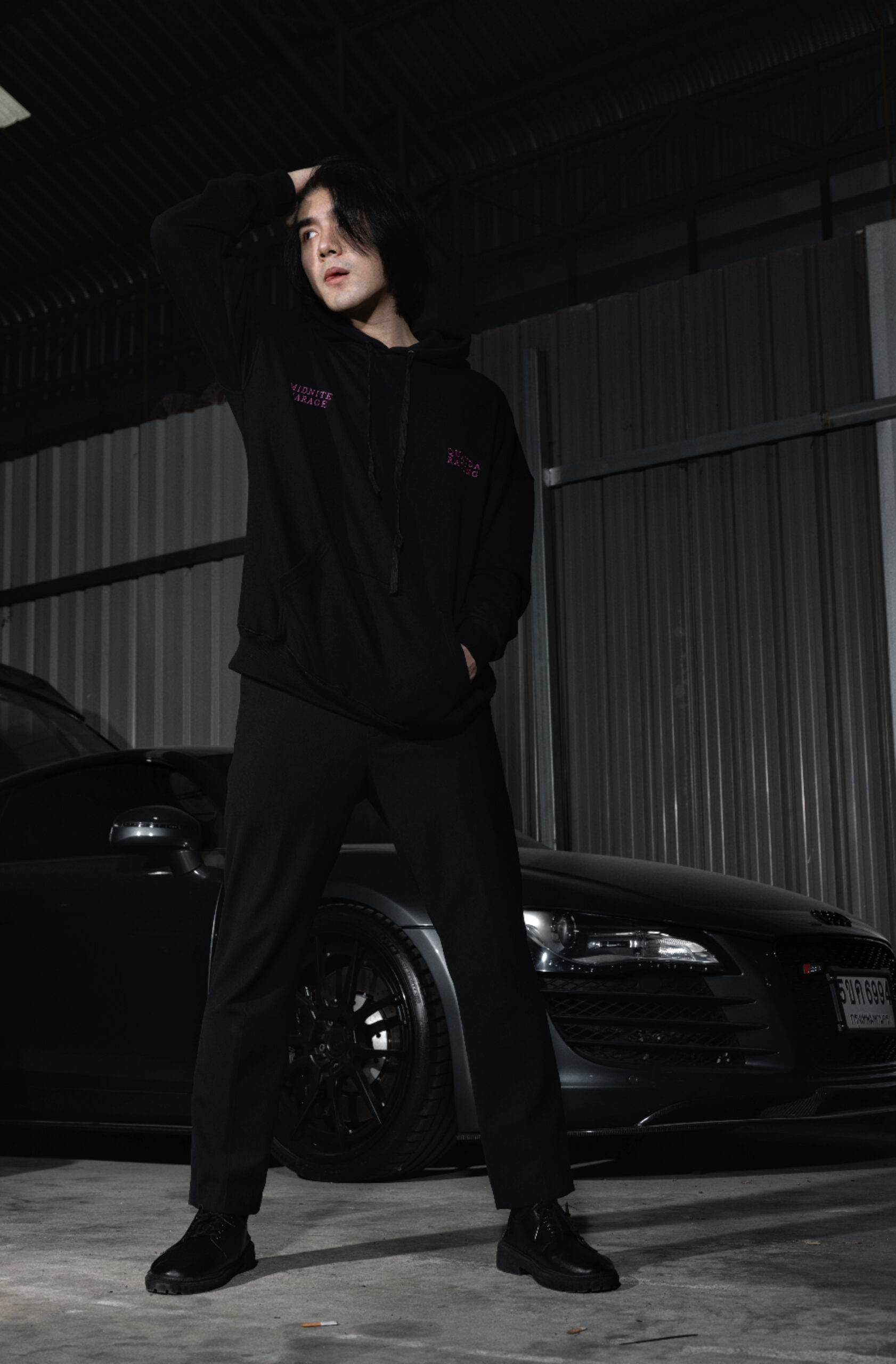QD x Midnite Garage Hoodie - Image 4