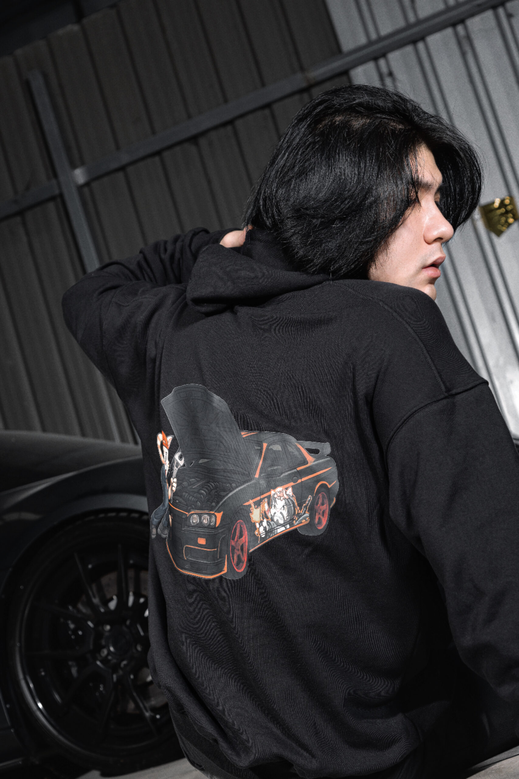 QD x Midnite Garage Hoodie - Image 5